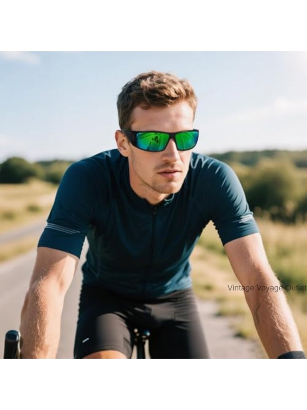Polarized Sports Sunglasses with UV400 Protection for Driving Fishing - Picture 3 of 6
